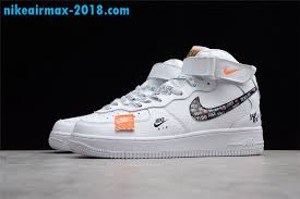 Nike Air Force 1 Black Price In India Nike Air Force 1 Mid Just Do It Bq6474 100 Men And Women Sneaker White Womens Sneakers Nike Shoes Air Force White Sneakers Women