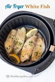 When ready to fry, add the oil to a deep frying pan and add the herbs (the herbs will help flavor the oil). Air Fryer White Fish White Fish Garlic Lemon Pepper Best Recipe Box