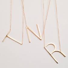 Large Initial Necklace Letter Alphabet Personalized Sideways Oversized Wedding Bestseller Teacher Gift Graduation Schitt S Creek Alexis Tik Collares De Joyas Collar Con Dije Collar De Luna