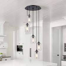 Seeded Glass Multi Light Pendant Bronze 5 Lt At Destination Lighting In 2021 Farmhouse Light Fixtures Farmhouse Light Fixtures Entryway Entryway Pendant Lighting