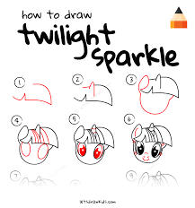 Draw three circles for the framework. How To Draw Twilight Sparkle My Little Pony Step By Step Tutorials