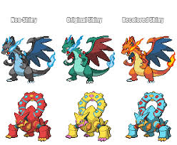 Simka the shiny mega charizard x. Mega Charizard X And Volcanion Shiny Recolors I Made Pokemon