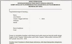 Bekerja lembur sudah merupakan hal yang biasa bagi sebuah perusahaan. Surat Pernyataan Kesanggupan Bekerja Penuh Waktu Kumpulan Contoh Surat