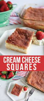 Simple Cream Cheese Squares Aka Sopapillas Recipe Easy Desserts Recipes Using Cream Cheese Cream Cheese Desserts Easy