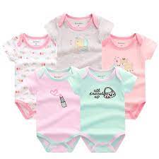 Baby Bodysuits Summer Clothing Set 5 Pcs Lot Baby Gear City Summer Baby Clothes Girls Rompers Boys And Girls Clothes