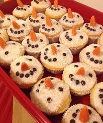 Schneemann Muffins Chaoshoch4 Kuchen Kindergeburtstag Lebensmittel Essen Dessert Weihnachten