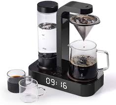 Fill the coffee maker's water chamber with equal parts white vinegar and water. Amazon Com Soulhand Coffee Maker Automatic Pour Over Style Drip Coffee Brewer Machine With Magnetic Filter And Removable Water Tank Exact Temperature And Water Control Bonus Spoon Brush 2pc Glass Cups Kitchen