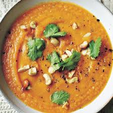 Jamie S Curried Sweet Potato Cashew Nut Soup Whole Food Recipes Vegetarian Recipes Delicious Soup