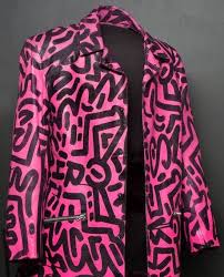 Keith Haring X Laii Hand Painted Leather Jacket For Madonna The Party Of Life Night At The Paradise Garage Keith Haring Clothes Design Painted Leather Jacket