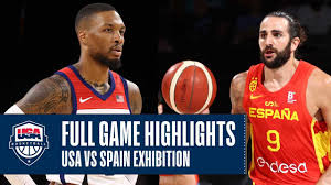 Spain, led by nba players pg ricky rubio, c marc gasol and pf pau gasol, started well but came up short in its toughest test of the tournament. Nba Usa Vs Spain Exhibition Game Recap July 18 2021 Facebook