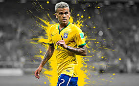 Bispo baiano abençoado para abençoar vocês. Dani Alves Brazilian Footballer Portrait Yellow Blue Splashes Of Paint Blond Hd Wallpaper Peakpx