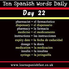 Learn Spanish Fast Day 22 Pharmcy In Spanish Learn Spanish Fast With Ten Spanish Words Every Day Spanish Lessons For Beginners Follow Spanska