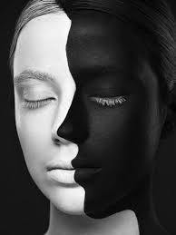 Beautiful Black And White Photos Of Faces Using Only Makeup Russian Artists Turn Models Faces I Imgur Black And White Portraits Black And White Face Beauty Portrait