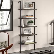 Just a few humans creating furniture. Rustic Oak White Nathan James 65802 Theo Industrial Bookshelf With Wood Drawers And Matte Steel Frame