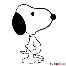 It's just a guide for charlie brown's head. How To Draw Snoopy Sketchok Easy Drawing Guides
