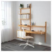 Ikea Svalnas Wall Mounted Storage Combination Bamboo White Wallmounteddesk Haus Deko Hausmobel Dekor