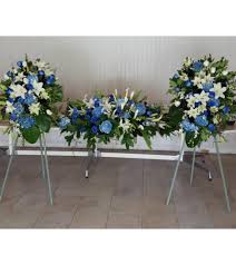 Decided what funeral flowers to send can be a difficult decision. Set Of 3 Funeral Sprays Call In To Order Riverside Ca Florist