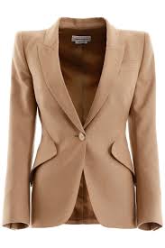 So how can you tell if something is wool or not? Jackets Blazers Alexander Mcqueen For Women Camel