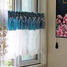We did not find results for: Cafe Curtain Short Curtains For Living Room Kitchen Curtains Short Blue Bow Nylon And Lace Stitching American Country Style Valances Amazon Co Uk Home Kitchen
