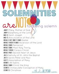 Calendars are available in pdf and microsoft word formats. Solemnities Are Not For Being Solemn What They Are Why They Matter And New Free Printables For The Solemnity Of St Joseph Catholic All Year