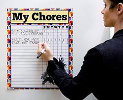 magnetic chore chart dry erase responsibility chart 14x17 job chart family planner to do list whiteboard magnet for fridge family organization