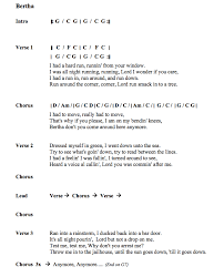 Blackbird Singing In The Dead Of Night Lyrics And Chords Resume Guitar Tabs Grateful Dead Guitar Chords