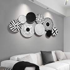 Buy barnyard designs 31.5 round decorative wall hanging mirror, large wooden circle frame, rustic distressed wood farmhouse mirror for bedroom, bathroom or living room wall decor, brown: American Wrought Iron Wall Hanging Black And White Round Shape Crafts Art Home Livingroom Wall Decor Sofa Background Accessories Wall Stickers Aliexpress
