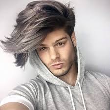 43 best ideas hair highlights men silver hair grey hair men ash blonde long top hipster men s hairstyle dyed hair men Silver Hair Titanium Hair Grey Hair Men Hair Color Ombre Hair Men Mens Hair Colour