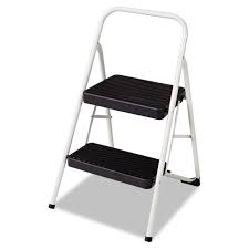 Cosco 2 Step Folding Steel Step Stool 200lbs Cool Gray Walmart Com Walmart Com
