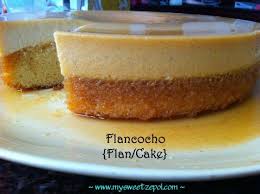 Cream Cheese Flancocho Flan Yellow Cake Flan Cake Flancocho Recipe Food