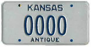 Kansas Antique Tags Automobilia Moonlight Carshow Street Party