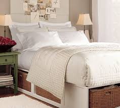 62h x 94w x 65d finish: Stratton Storage Platform Bed With Baskets Bed Storage Bed Built In Bed