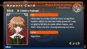 Danganronpa characters x reader oneshots july 12, 2020 bxmbsonmxndayy anime/manga romance danganronpa ultra despair girls danganronpa v3 danganronpa v2 danganronpa v1 Free Time Events Chihiro Fujisaki Danganronpa Wiki Fandom