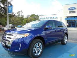 2013 Ford Edge Colors 2013 Ford Edge Limited Deep Impact Blue Metallic Color Medium Ford Edge Ford Edge Limited Car Colors
