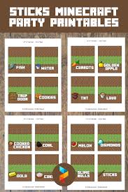 Check spelling or type a new query. 7 Best Sticks Minecraft Party Printables Free Printablee Com