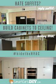 How To Customize Kitchen Cabinets To Hide The Hvac Kitchen Soffit Custom Kitchen Cabinets Built In Cabinets
