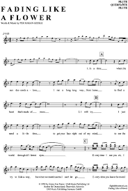 Fading Like A Flower Querflote Roxette Pdf Noten Klick Auf Die Noten Um Reinzuhoren Noten Und Playback Zum Download Fur Saxophon Noten Noten E Bass