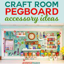 Pegboard accessories craft room, ikea pegboard craft room, pegboard craft room. Craft Room Pegboard Accessory Ideas Jennifer Maker