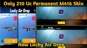 Pubg Mobile New Lucky Air Drop Get Permanent M416 Skin Only 210 Uc Kumari Gamer Youtube