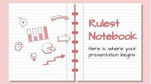 Download This Rulest Notebook Template A5 Size And With An Original Design That Imitates Notepads Powerpoint Design Templates Powerpoint Templates Powerpoint
