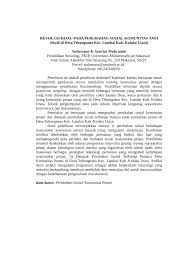 Seberapa pun kecil skalanya dan ukuran suatu perubahan selalu terjadi karena masyarakat bersifat dinamis dan tidak tetap. Pdf Revolusi Hijau Pada Perubahan Sosial Komunitas Tani
