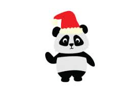I have been enthralled with pandas since as long as i can remember. Christmas Panda Svg Cut File By Creative Fabrica Crafts Creative Fabrica