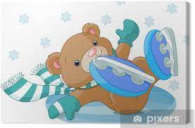 Tomb of the mask is an arcade game with an infinite procedurally generated vertical labyrinth. Tableau Sur Toile Ours Mignon Est Tombe A La Patinoire Pixers Nous Vivons Pour Changer