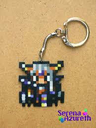 emperor mateus keychain ffii keychain perler perler beads