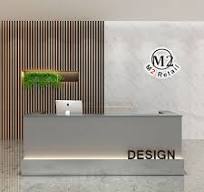 Gaia Steel Reception Desk