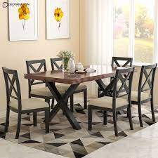 From country and cottage to modern and sleek, take a look at 100+ of our favorite designer dining rooms. Ion Wooden 6 Seater Dining Table Set Decornation