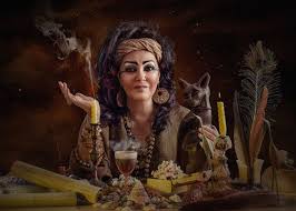 Psychic reading session with tarot cards