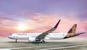 This development comes on the heels of the launch of vistara's first international service to singapore.furthermore, vistara is poised to start bangkok service soon. Vistara Takes Delivery Of Their First Airbus A321neo With Flatbeds For Business Class Live From A Lounge
