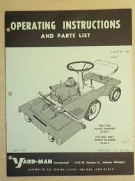 How to access old mower manuals. 1964 Vintage Yard Man Riding Mower Cutting Unit Parts Manual 3120 4 On Popscreen