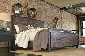 Wesling King Panel Bed Ashley Furniture Bedroom Rustic Bedroom Wood Bedroom Sets